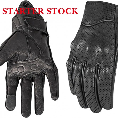 Leather Motorcycle Gloves Goatskin Touch Screen Full Finger, Full Finger Touchscreen Windproof for BMX ATV MTB Riding, Road Racing, Cycling, Climbing, Motocrosspicture7