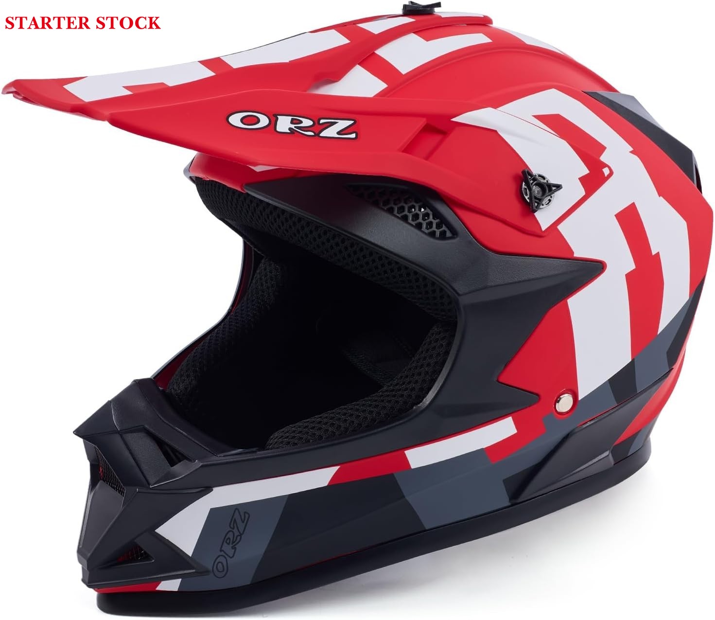 Adult Dirt Bike Helmet Motorcycle Racing Street Bike Off-Road Mountain Bike BMX MX ATV Helmet with Cycling Glasses and Visor for Unisex-Adult