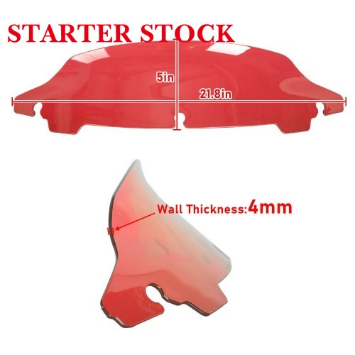 For Harley Touring Street Glide Ultra Limited 2014-2023 PC 4.5" Customized Windshield Colorful Windscreenpicture5