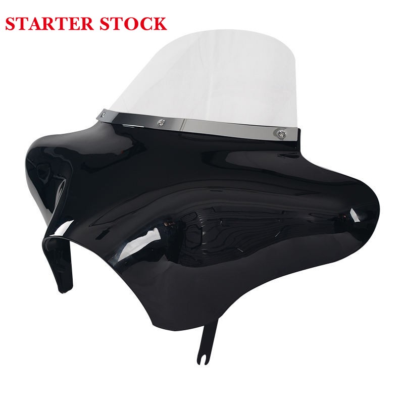 For Harley Davidson FLHRXS Road King Special 2017-2024 Batwing Headlight Fairing with Clear Windshield