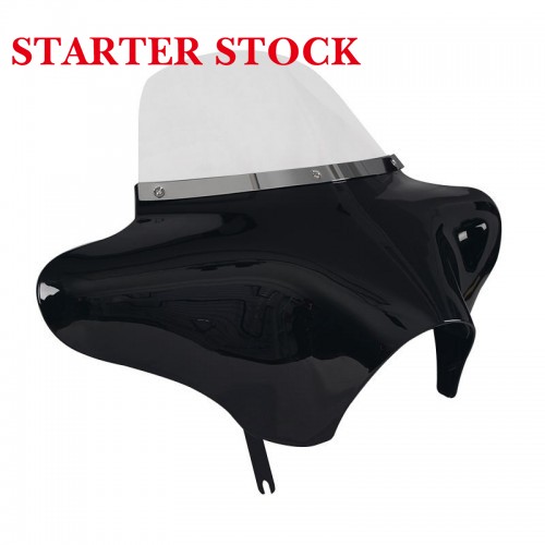 For Harley Davidson FLHRXS Road King Special 2017-2024 Batwing Headlight Fairing with Clear Windshieldpicture4