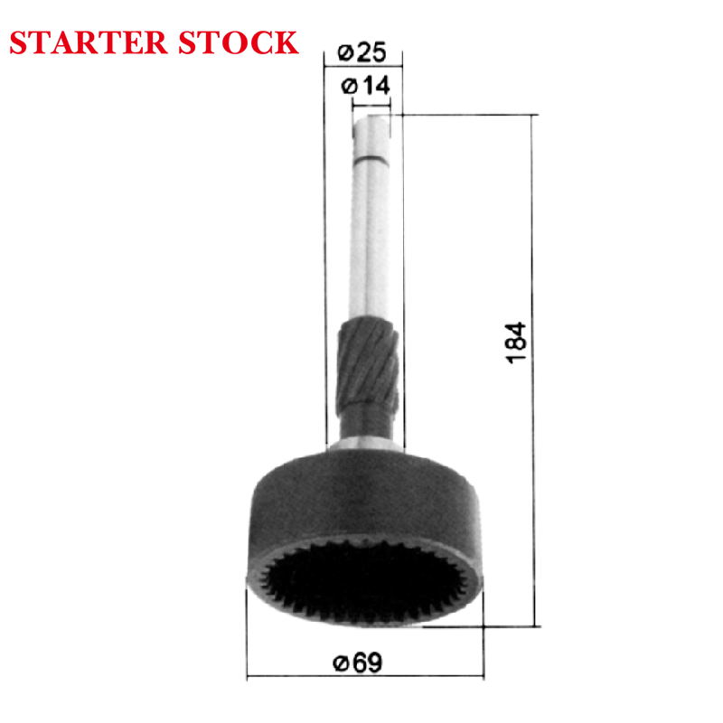 Planetary Shaft 2114-85562 for Hitachi Nissan Cargo 133mm CCW