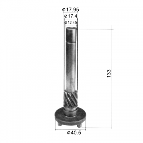 Planetary Shaft for 105mm 8 Splines CW