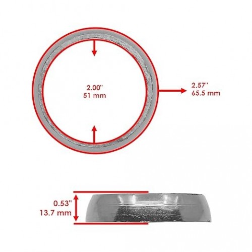 Exhaust Muffler Donut Gasket Seal For Arctic Cat Wildcat EFI 1991-1993 500cc  0612-131