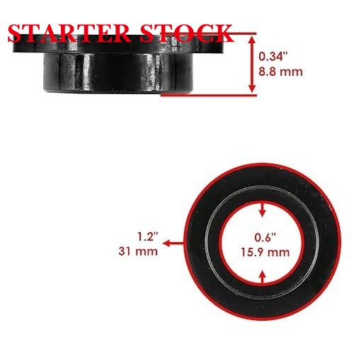 Front Suspension Shock Absorber Bushings For Arctic Cat Bearcat 340 1995-2000 0604-310picture3