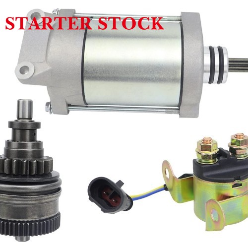 Starter & Bendix & Relay for Polaris Sportsman 700 800 X2 07-14| Ranger 700 800 Xp 06-15| RZR 800 4 S 08-14, 4010417 4011584 4012032 4013268 410-54040 SMU0271 57-2725 495739 PA-106 18648picture7