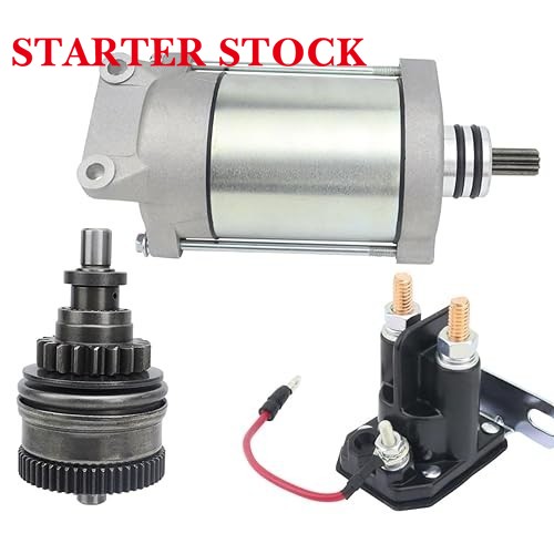 Starter & Bendix & Relay for Polaris Sportsman 600 & 700 Models 02-04, 4010417 18648 SMU0271 410-54040picture7