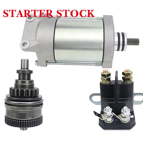Starter & Bendix & Relay for Polaris Sportsman 600 700 800 MV7 05-06| Ranger Xp 4X4 700 EFI 05| Frontier Classic Touring 02-05, 4010417 410-54040 18648 SMU0271 57-2725 495739 PA-106picture7