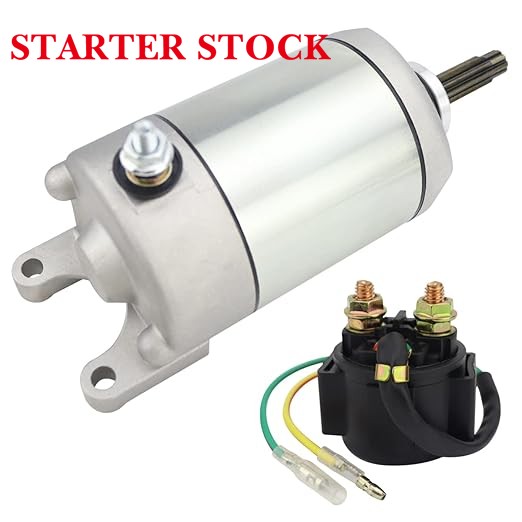 Starter & Relay for Honda TRX400EX Fourtrax Sportrax 1999-2004 Fourtrax 400 EX 1999 2000 Sportrax 400 EX 2001-2004, 31200-HN1-000 18608 410-54037 SMU0214 57-2704 495752 HA-115