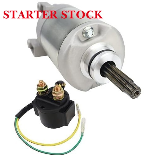 Starter & Relay for Honda TRX400EX Fourtrax Sportrax 1999-2004 Fourtrax 400 EX 1999 2000 Sportrax 400 EX 2001-2004, 31200-HN1-000 18608 410-54037 SMU0214 57-2704 495752 HA-115picture6