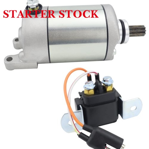 Starter & Relay for Polaris Predator 500 2003-2006, 3088069 18647, Replacement for Polaris Predator 500 Starter 2003 2004 2005 2006picture7