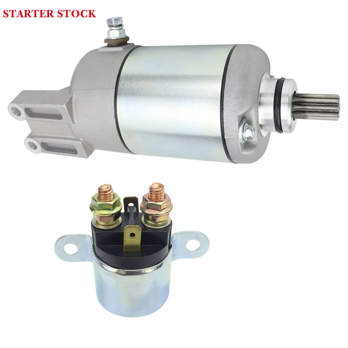 Starter & Relay for Can-Am Outlander 330 400 450 All Models 2003-2023, 420684280 420684282 420684283 18823, Outlander 330 400 450 Starter for Cam-Am
