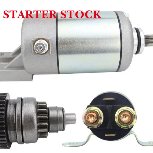 Starter & Bendix & Relay for Can-Am Outlander 330 400 450 All Models 2003-2023, 420-684-280 420-684-282 420-684-283 18823 57-2734 SMU0287 495180, Outlander 400 Starter, Outlander 450 Starterpicture7