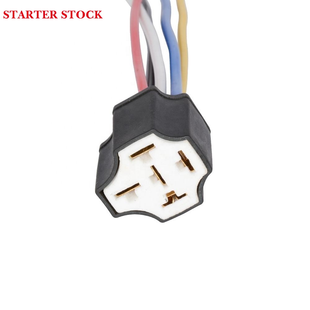 5-pin automotive and motorcycle relay for relay socket wiring harness