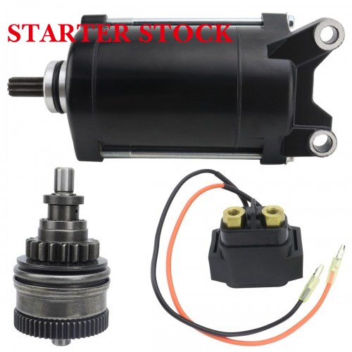 Starter & Bendix & Relay for Yamaha WaveRunner 02-08 GP800 XA800 XLT800 GP1200 SV1200 SUV1200 XA1200 XLT1200 GP1300 GP1300R, Boat 02-05 LST1200 LS2000 LX2000 LX210 AR210, 63M-81800-00-00picture8