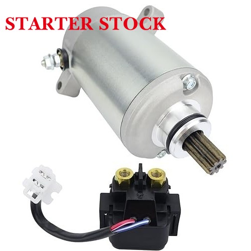 Starter & Relay for 1996-2005 Yamaha Wolverine 350| 1997 Big Bear 350 4WD YFM350FWBJ| 1998 Big Bear 350 4WD YFM350FWBK| 1999 Big Bear 350 4WD YFM350FWXL, 4KB-81890-00-00,Wolverine 350 Starterpicture4