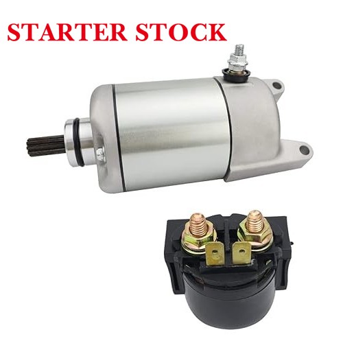 Starter & Relay for Kawasaki Bayou 400 4X4 KLF400 1993-1999| Prairie 400 2X4 KVF400 1998-2002| Prairie 400 4X4 KVF400 1997-2002, 21163-1208 211631208 18702 410-54063 SMU0055 57-2862 495175picture5