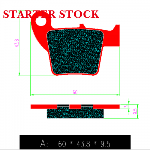 Motorcycle Brake Front and Rear Pads for Honda CR 125/CRF150/CR 250 R Moto/CRF 450picture3