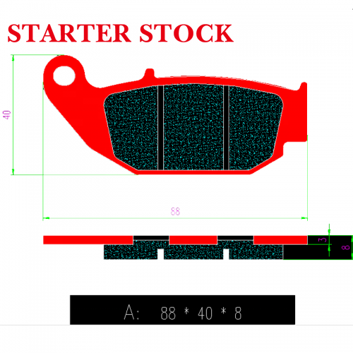 Motorcycle brake pads for Honda CRF250L CRF250L CRF250M2012 2013 2014 2015 2016 2017 2018 2019picture4