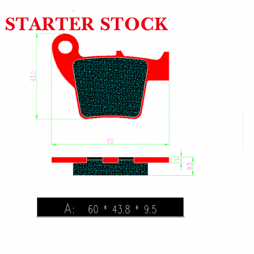 Motorcycle brake pads for Honda CRF250R CRF250X 2004-17 CR125R CR250R CR125 CR250R 02-07 CRF450Rpicture4