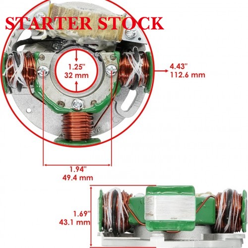 Starterstock Stator Compatible with Arctic Cat El Tigre/Ext/Wildcat/Powder Special 600 (Mountain Cat, 1985-1998)picture5