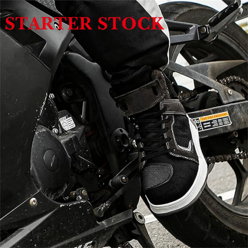 Motorcycle Shoes Men Leather Street Bike Boots, Protective Motorcycle Sneakers, Breathable Street Riding Boots for Men and Women, Anti-Collison Toe and Heel, Anti-Slip Bottompicture7