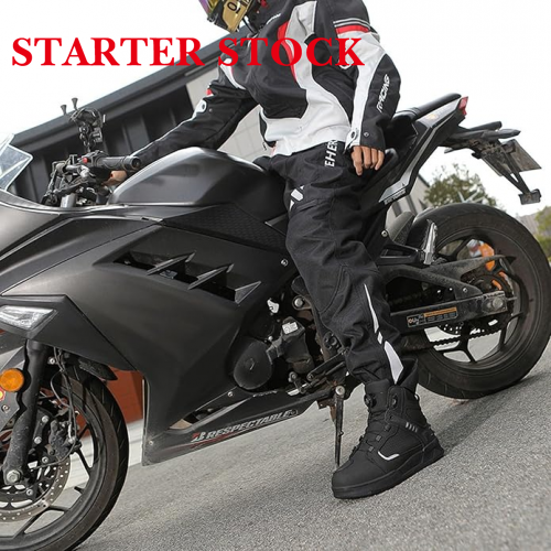 Motorcycle Shoes Men Leather Street Bike Boots, Protective Motorcycle Sneakers, Breathable Street Riding Boots for Men and Women, Anti-Collison Toe and Heel, Rotation Buttonpicture9