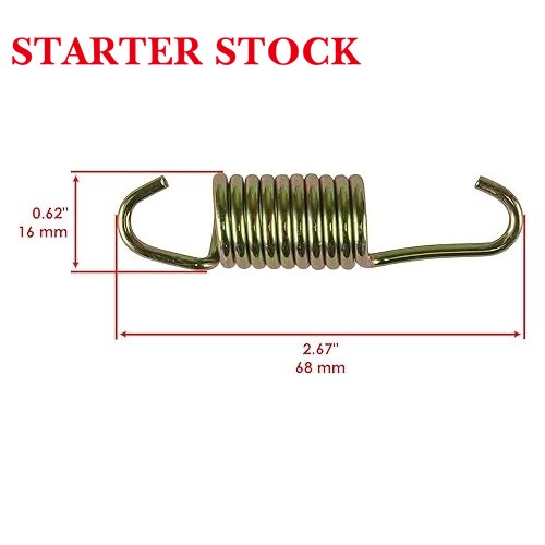 Starterstock 4x Exhaust Muffler Spring Compatible with Polaris 7042029 7642029picture2