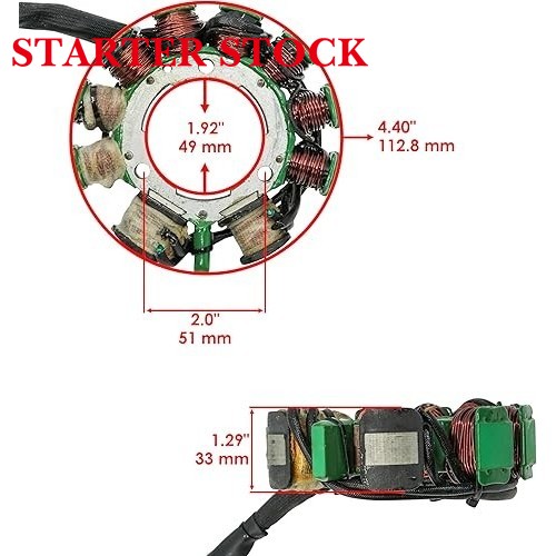 Starterstock Stator 3005-080 for Arctic Cat EXT/PANTERA (EFI Only): EXT 580 1998, PANTERA 580 (INTL) 1999-2001picture6
