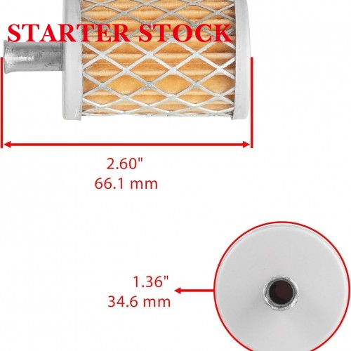 Starterstock Gas Fuel Filter In-Tank 8H5-24560-00-00 for Yamaha Mountain Max/Venture/Vmax: MM600/700, VT500/600, Vx500/600, 1994-2003picture3