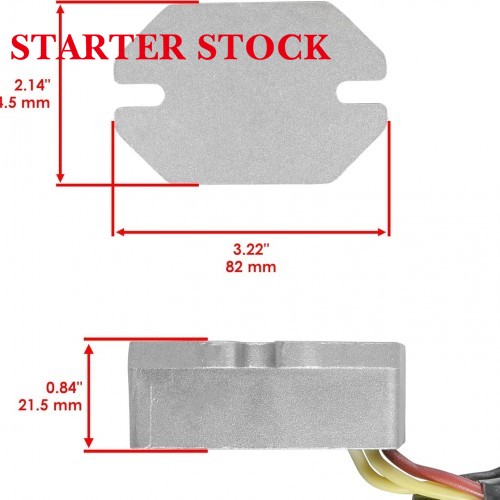 Starterstock Voltage Regulator 410918400 for Ski-Doo Formula Series: 500/583/670 (Deluxe/S/Z, E/Efi/Lc), 1993-2001picture3