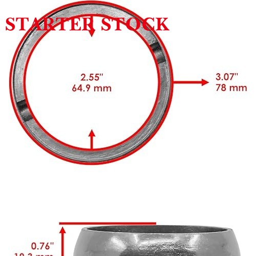 Starterstock Muffler Socket Seal Gasket Compatible with Polaris Indy 800 2014-2016 3610169picture6