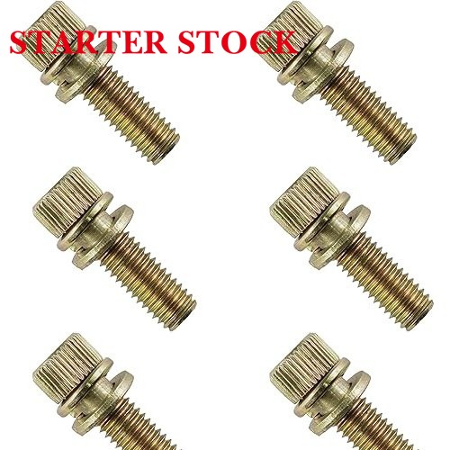 Starterstock 8 Exhaust Manifold Bolts Studs Screw compatible with Polaris Snowmobile 751-73-22 7517322picture2