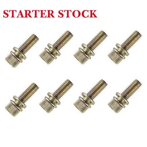Starterstock 8 Exhaust Manifold Bolts Studs Screw compatible with Polaris Snowmobile 751-73-22 7517322picture4