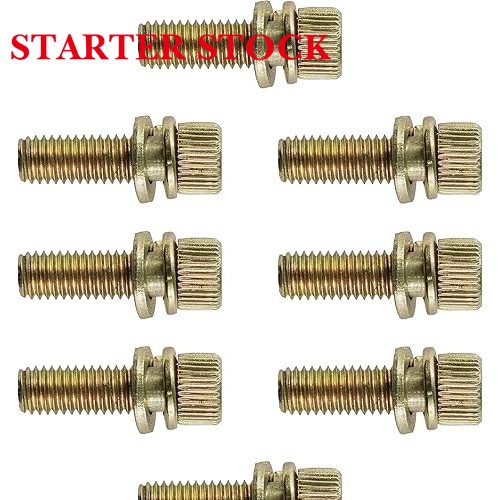 Starterstock 8 Exhaust Manifold Bolts Studs Screw compatible with Polaris Snowmobile 751-73-22 7517322picture5