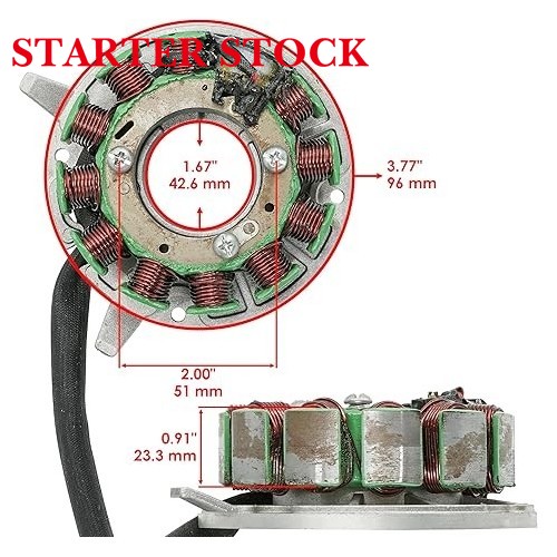 Starterstock Stator 420889365 Compatible With Ski-Doo Expedition/Freestyle: 300f/550f (Sport/Session/Back Country), 2005-2013picture2