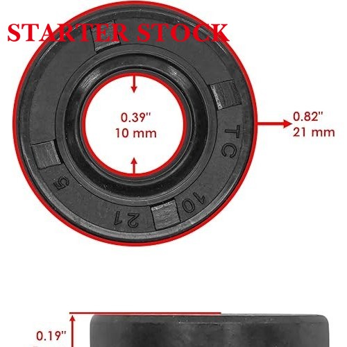 Starterstock Water Pump Seal Compatible with Yamaha Snowmobile: Et/Ex/Gp/Vk, 250-643, 1969-2021picture2