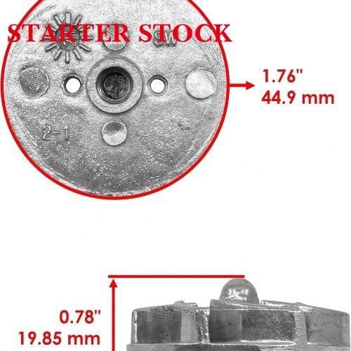 Starterstock Water Pump Impeller with Shaft And Gasket Compatible with  Polaris RZR 570 2014-2022 / Ranger 500 2017-2022picture4