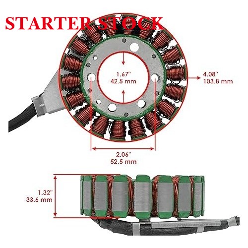 Starterstock Stator 420296908 Compatible with Ski-Doo Utility Series: Expedition/Skandic/Tundra (600/900 ACE), 2011-2024picture2