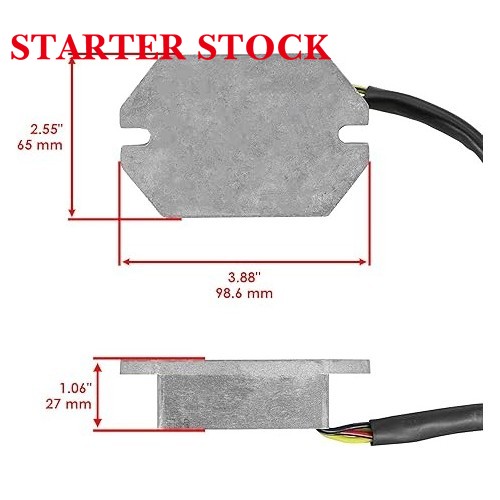 Starterstock Regulator Rectifier Compatible with Ski-Doo Skandic 550F 550-F Swt Super Wide Track 2004 2005 2006 2007picture2