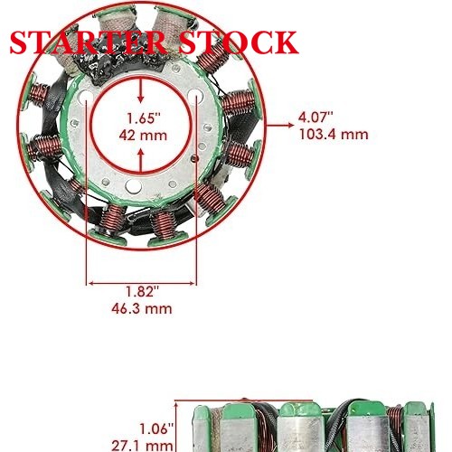 Starterstock Stator 410922915 Compatible with Ski-Doo Formula/Grand Touring Compatible Models: 500-800 (Deluxe/Std), 1999-2002 (Excludes 500 Fan 2001)picture5
