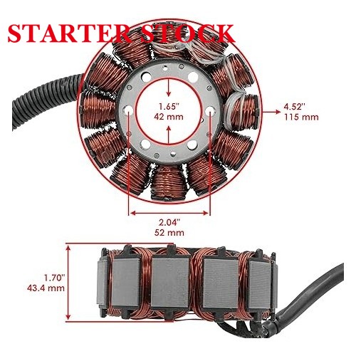 Starterstock Stator 420665435 Compatible With Ski-Doo Touring/Utility Series: Grand Touring/GSX/Expedition (600 HO/800R E-TEC), 2009-2020picture6