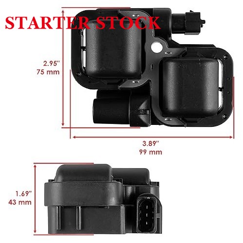 Starterstock Ignition Coil 420266070 Compatible with Ski-Doo Mach Z High-Performance Models: 1000 SDI (Adrenaline/X), 2005-2007picture3