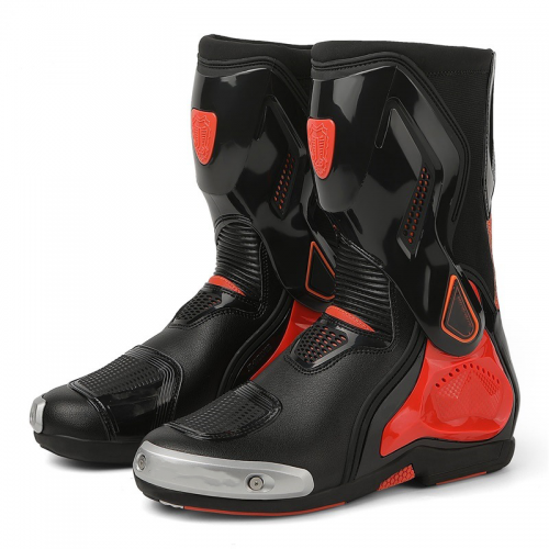 Men Motorcycle Boots Cross Country Shoes Waterproof Anti Slip Moto Racing Boots