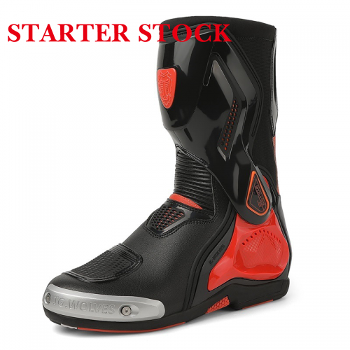 Men Motorcycle Boots Cross Country Shoes Waterproof Anti Slip Moto Racing Bootspicture2