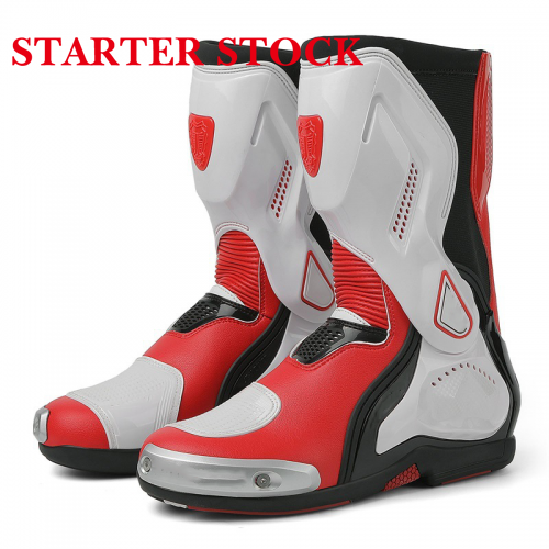 Men Motorcycle Boots Cross Country Shoes Waterproof Anti Slip Moto Racing Bootspicture3