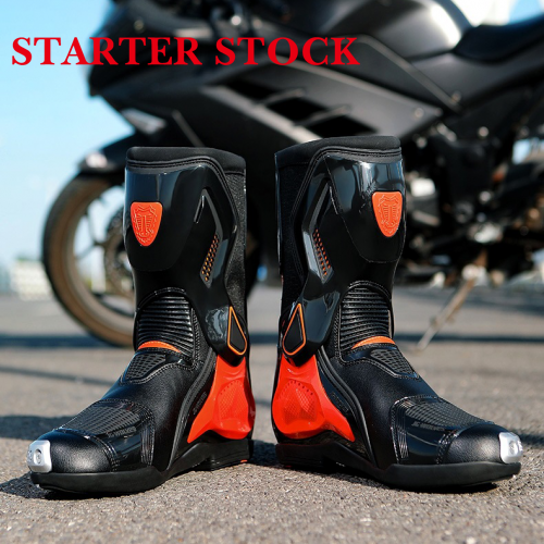 Men Motorcycle Boots Cross Country Shoes Waterproof Anti Slip Moto Racing Bootspicture5