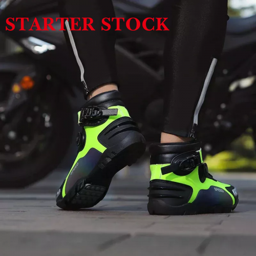 Motorcycle Shoes Men Racing Bike Boots, Off-Road Driving Sneakers, Breathable Street Riding Boots for Men, Low Ankle, Rotary and Plug Buckle Designpicture8