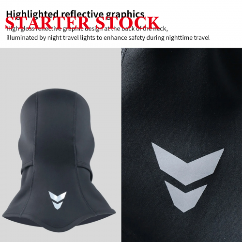 Magnetic face mask, suitable for outdoor cycling in cold weather, with fleece-lined warm and windproof lining and balaclava.picture5