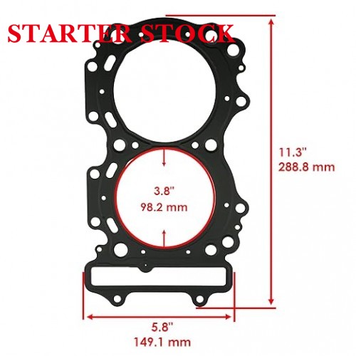 Starterstock Cylinder Head Gasket Compatible with Arctic Cat Jaguar Z1 1100 2007-2008picture2